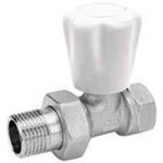 Кран радиаторный пласт.прямой с амер. 20*1/2