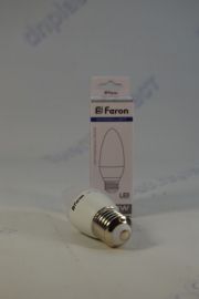 Светодиодная лампочка LB-720/ С37 свеча/ 4W/ 230V/ 340Lm/ Е-27/ 4000К (FERON)