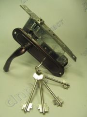 Ручка дверная под сувальд 55-105S (на Barrera 55мм) коричневая