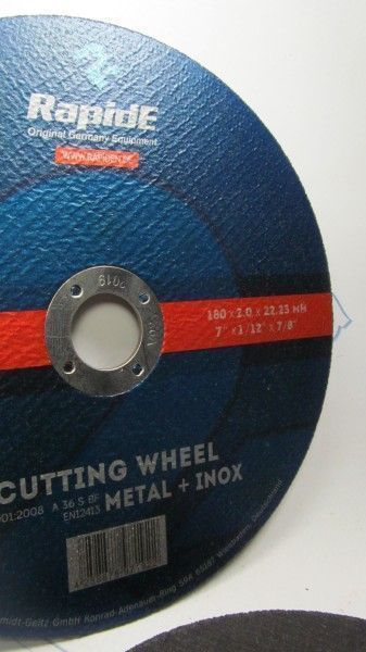 Диск отрезной по металлу 180*2,0*22 мм RapidE