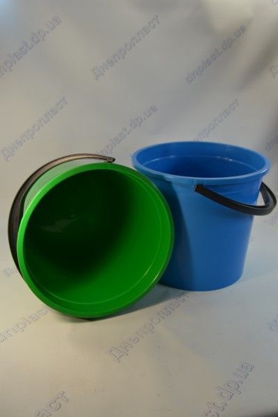 Ведро пластмасовое 12л. п\п (цветное)