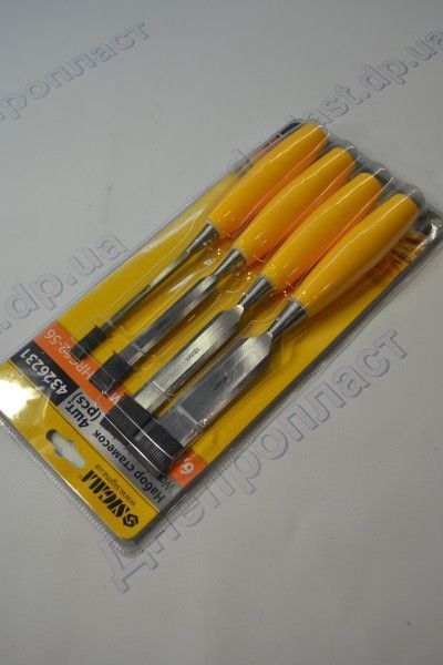 набор стамесок 4шт пластиковая ручка (6мм; 12мм; 18мм; 25мм) Sigma