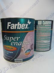 Эмаль алкидная 2,8 кг кремово - розовая "Farbex"