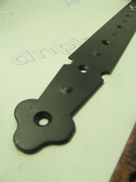 Петля Стрела (узор) 350мм медь,черная