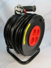 Удлинитель на катушке 40 м/4 розетки, У16 - 01 (ПВС 2*2,5)  ЛЕМИРА