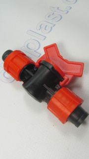 Соединительный кран для капельной ленты (капельный полив)