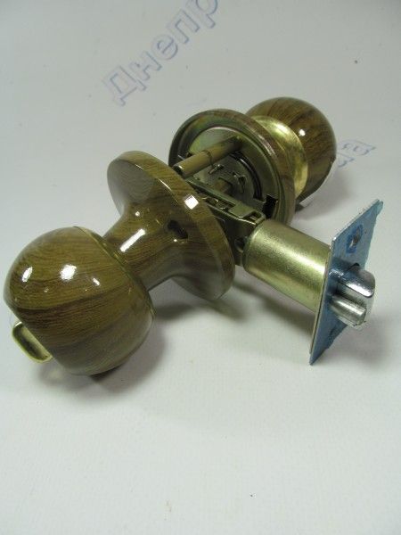 Защелка с ручкой  Hidoor (золото, дерево, хром)