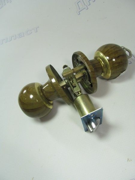 Защелка с ручкой  Hidoor (золото, дерево, хром)