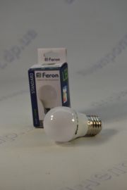 Светодиодная лампочка LB-745/ G45 шар/ 6W/ 230V/ 520Lm/ Е-27/ 4000К (FERON)
