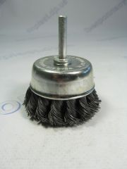 Щетка-крацовка "Чашка", 70 мм для дрели (пучки витой проволоки)