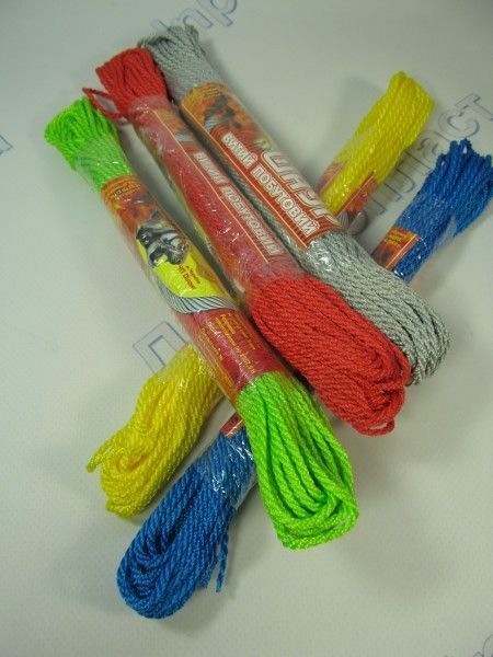 Веревка бельевая цветная 15м