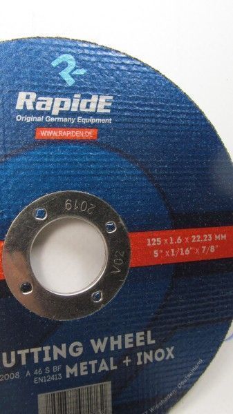 Диск отрезной по металлу 125*1,6*22 мм RapidE