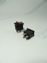 Кнопка Вкл\Выкл клавиша средняя 4 контакта 2 положения с подсветкой