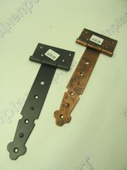 Петля Стрела (узор) 200мм медь,черная