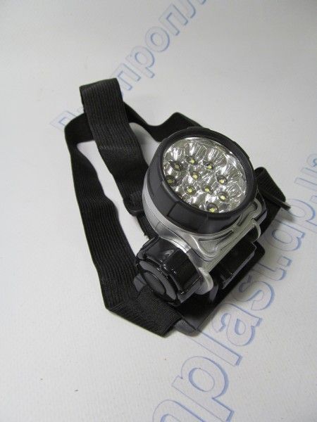 Фонарик налобный светодиодный (12 диодов)