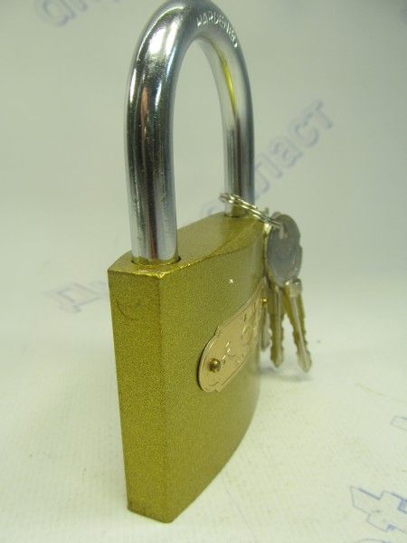 Замок навесной крест ключ 75мм