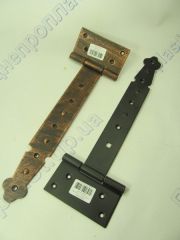 Петля Стрела (узор) 250мм медь,черная