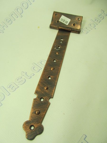 Петля Стрела (узор) 300мм медь,черная