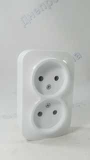 Розетка 2 наружная HOROZ