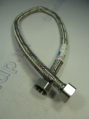 Шланг для воды L=400, 1/2ВВ в нержавеющей оплетке SOLOMON