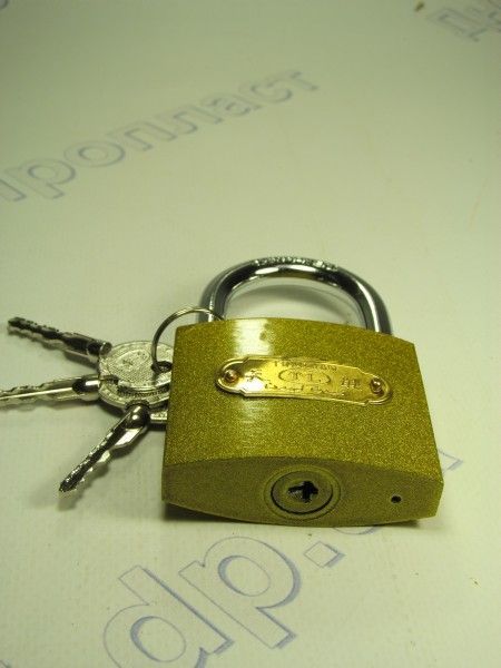 Замок навесной крест ключ 50мм