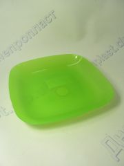 Тарелка 19*19см (зеленая)