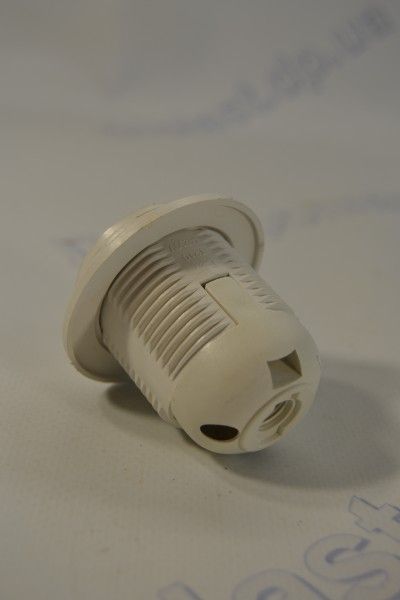 Патрон пластик-люстра БЕЛЫЙ Е27