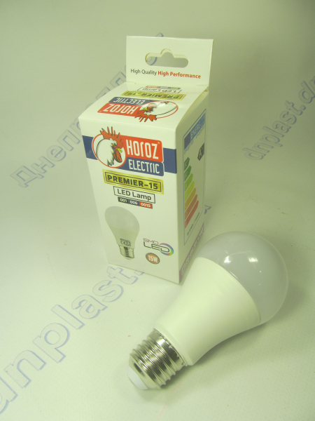 Лампа светодиодная А60 LED 15W E27 6400K HOROZ