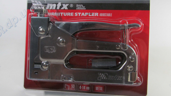 Степлер металл регулируемый, 4 - 14 мм ПРОФИ  POLAX