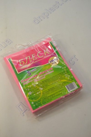 Салфетка вискозная 5шт Блеск