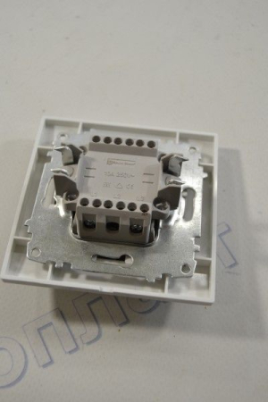 Выключатель двойной белый  EH Enzo