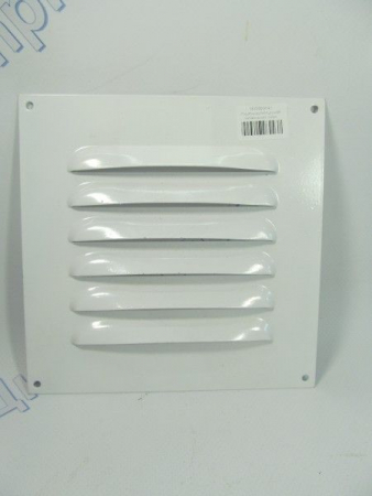 Решетка вентиляционная металическая белая 175*175мм