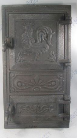 Дверца поддувальная и топочная чугунная спаренная 500мм*270мм 100920