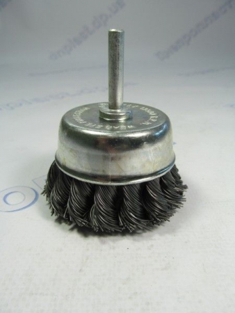 Щетка-крацовка "Чашка", 70 мм для дрели (пучки витой проволоки)