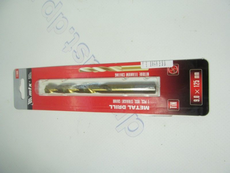 Сверла по металу HSS 9мм (титан) MATRIX