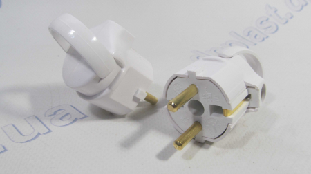 Вилка угловая с  откидным кольцом Bylectrica (B16-363)