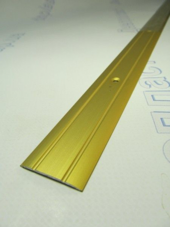 Порожек рифленый  30*3 золото 0,9 м