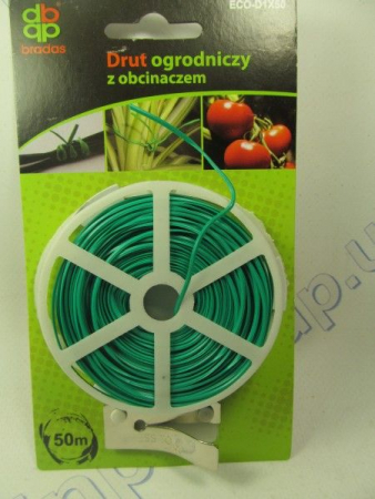 Подвязывальный шнур 50м, на катушке с резаком BRADAS