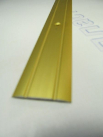 Порожек рифленый  30*3 золото 0,9 м