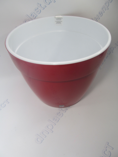 Вазон АСТИ (9,0 л) красный-белый