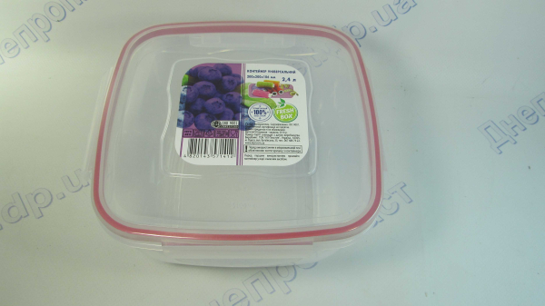 Контейнер ФРЕШ квадратный 2,4л