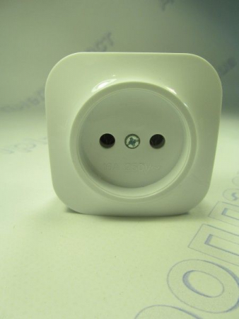 Розетка 1 наружная HOROZ