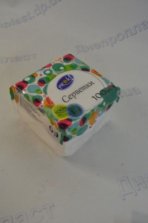 Салфетки столовые 100шт в упаковке белые