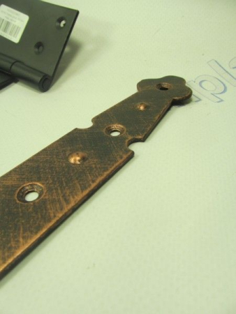 Петля Стрела (узор) 350мм медь,черная