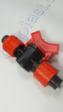 Соединительный кран для капельной ленты (капельный полив)