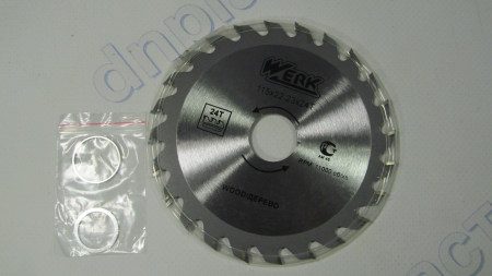 Диск для циркулярных пил 115*22*24 Z WERK