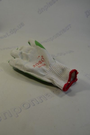 Перчатки стекольщика х\б прорезиненные односторонние