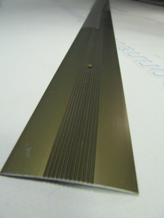 Порожек рифленый  50*4 бронза 1,8 м