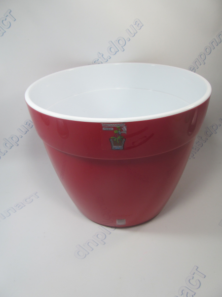 Вазон АСТИ (12,0 л) красный-белый