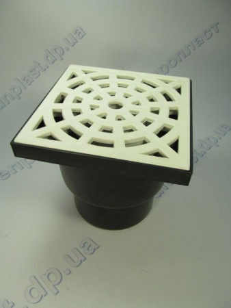 Трап 110 прямой (белый)